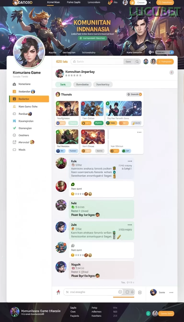 Cuplikan layar FURLA77 — menu navigasi