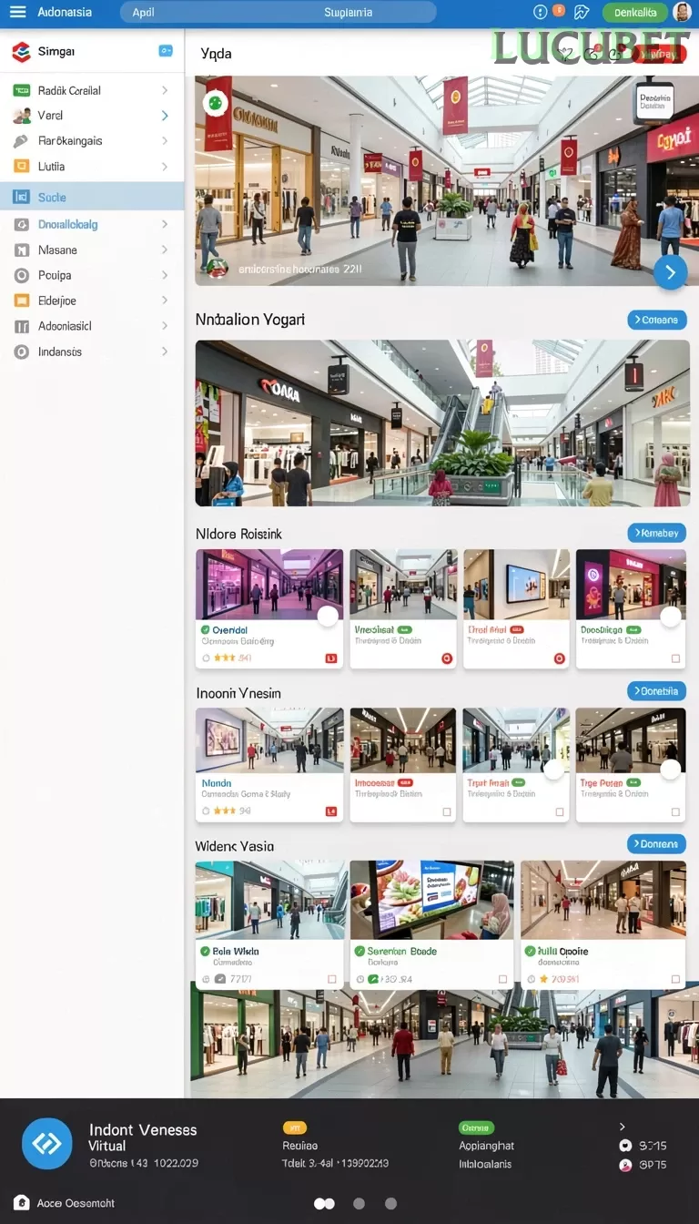 Cuplikan layar GN777 — menu navigasi